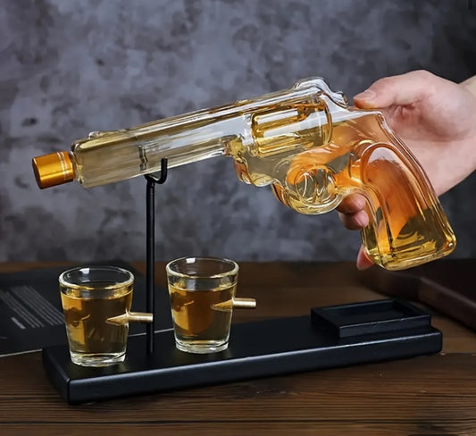 Pistol whiskey set